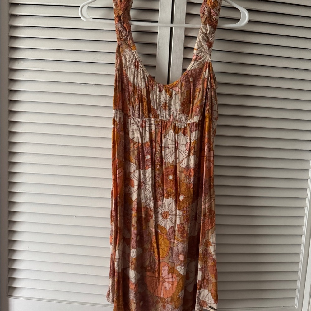 Volcom Orange Patterned Dress